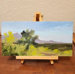 Mountain Oil Painting 6 in x 12 in
